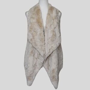 DONNA SALYERS Fabulous Furs Women's Faux Fur Vest Size M